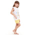 Girls summer pajama set Rise & Shine t-shirt + Pastel Yellow shorts
